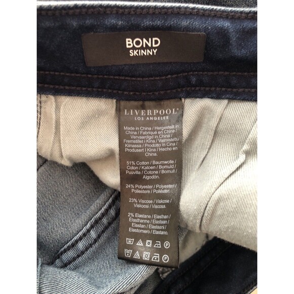 Liverpool Jeans Men’s 32x30 Skinny Fit ECO Coolmax Stretch Denim Blue Wash PABLO - Picture 6 of 9